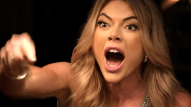Jacqui Burfoot at the final dinner party. The current season is also embroiled in a petition. Picture: MAFS/Nine Network