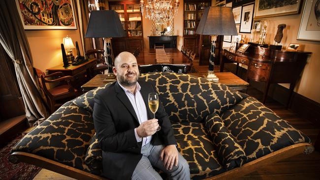 Islington Hotel General Manager Nick Wright in the Library. Picture Chris Kidd