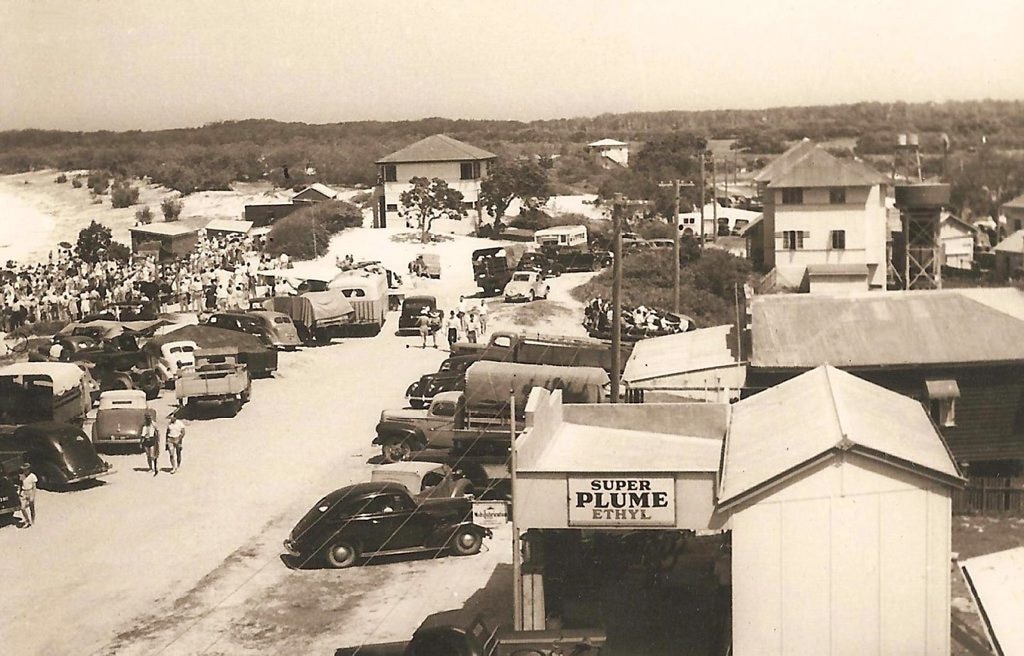 Mooloolaba about 1945 (Courtesy Buderim Historical Society)