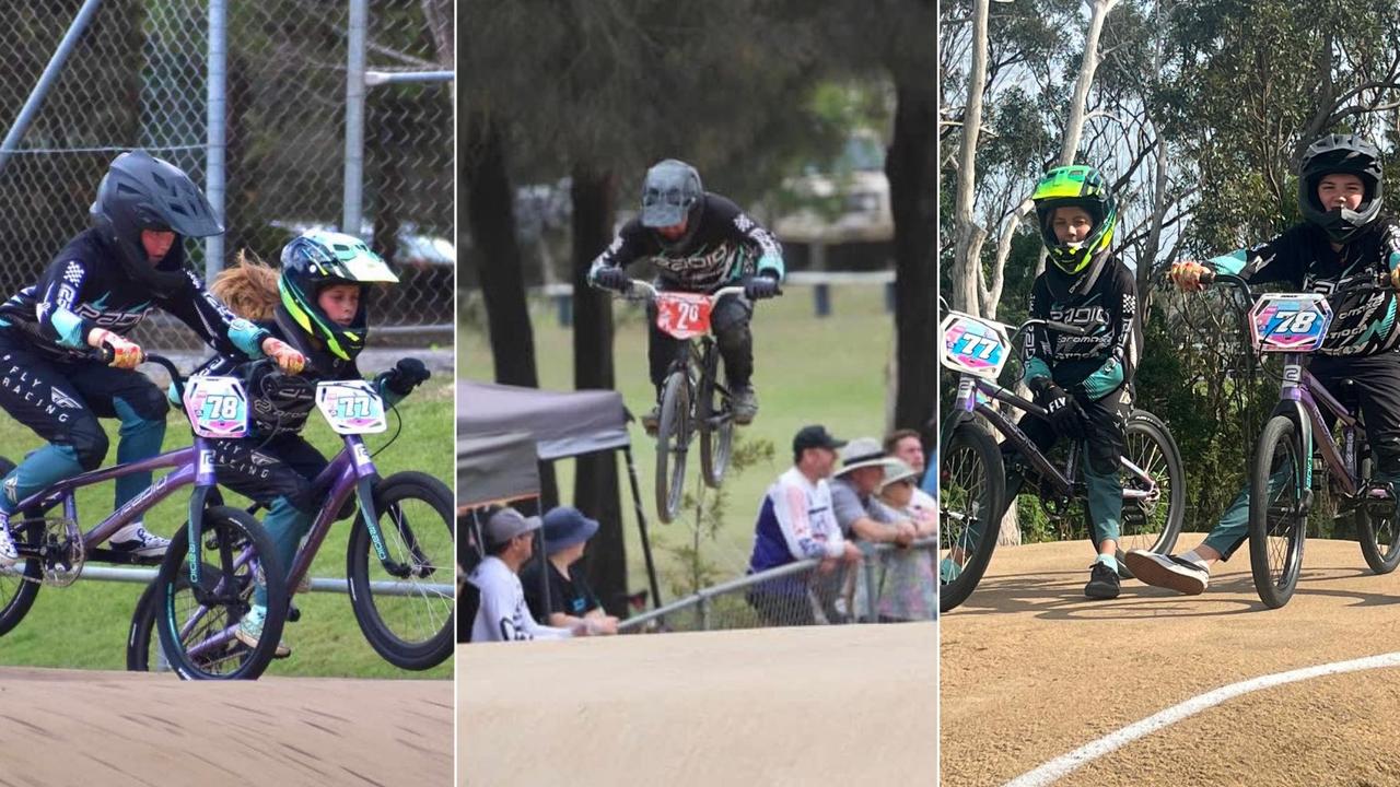 Lexi and Charlie Cranley have been following in the footsteps of dad Leon Cranley as competitive BMX riders in the Cooloola region.