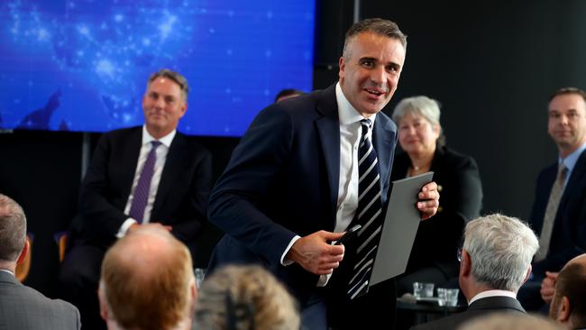 South Australian Premier Peter Malinauskas at the Defending Australia round table held at The Advertiser. Picture: Kelly Barnes