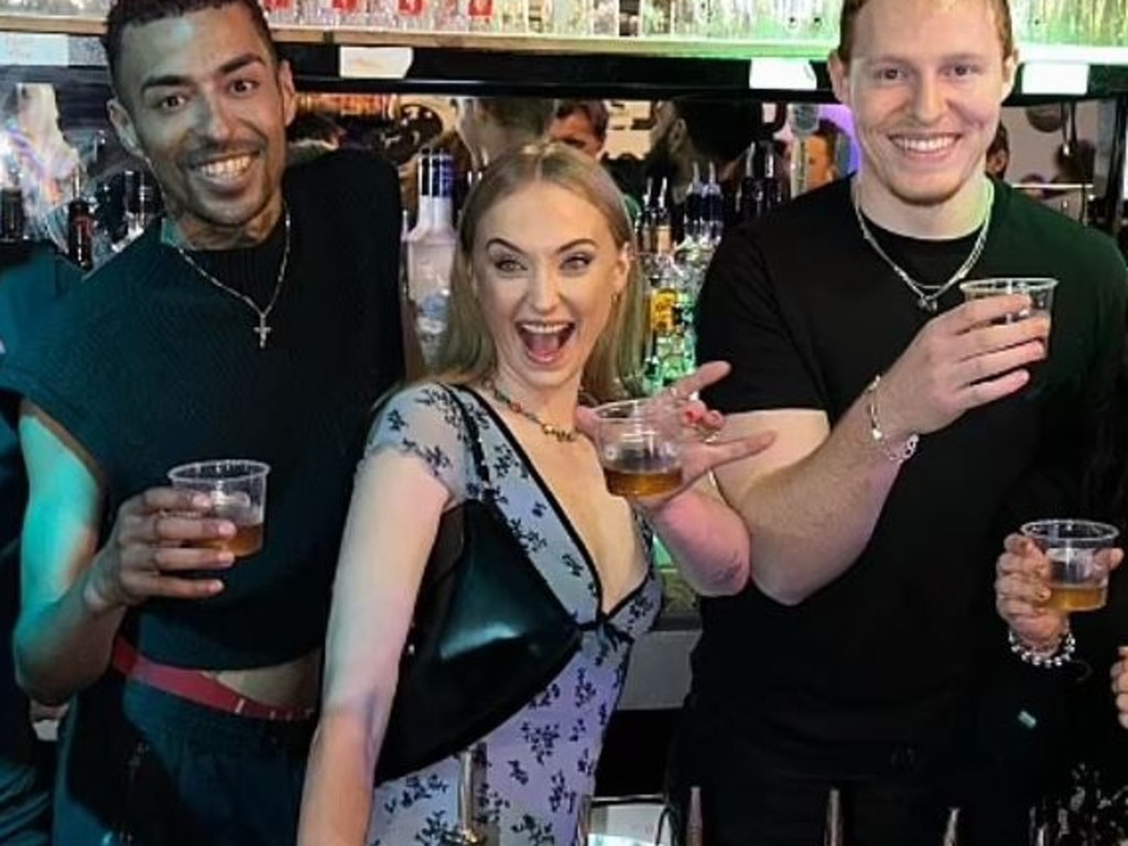 Sophie Turner partying in the UK. Picture: Instagram