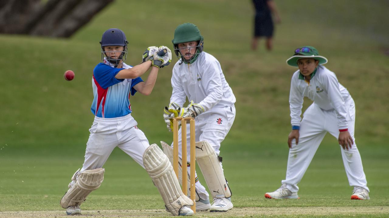 Archie Brown bats for Darling Downs. Picture: Nev Madsen