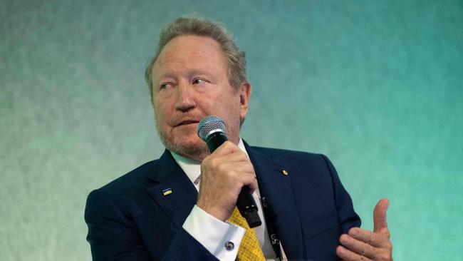 Australian businessman Andrew Forrest speaking during the 50th ASEAN-Australia Special Summit in Melbourne. Picture: Penny Stephens