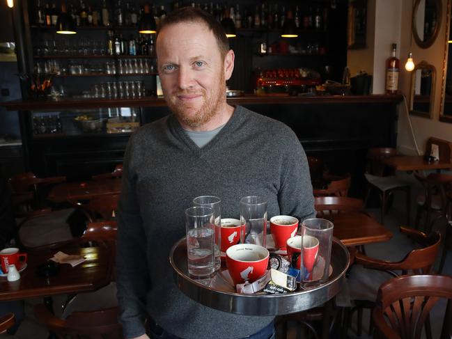 Robert Tkalec, who owns a bar near the Uljanik Shipyards in Pula, Croatia. Picture: Ella Pellegrini