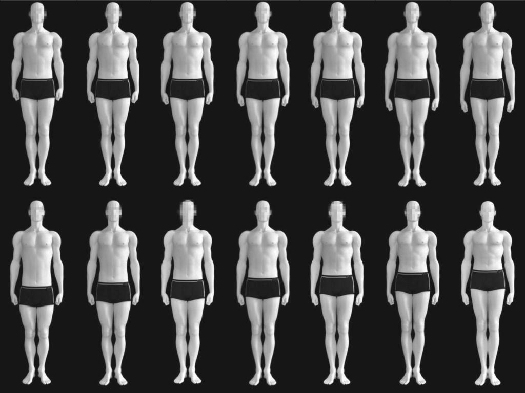 Body to body. Woman with different Leg length.