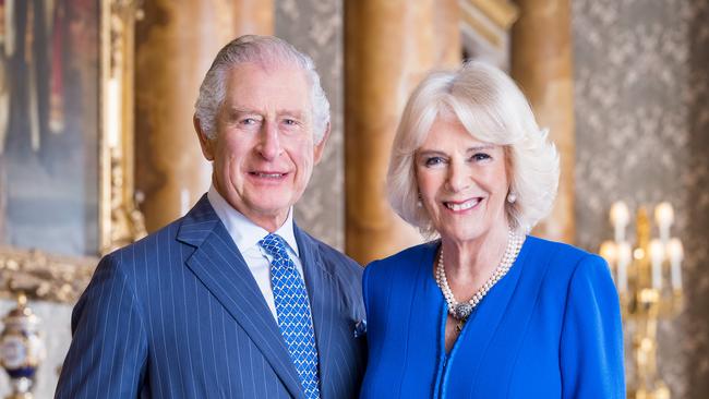 The palace also released this new portrait of Charles and Camilla. Picture: Handout/Hugo Burnand/Buckingham Palace via Getty Images