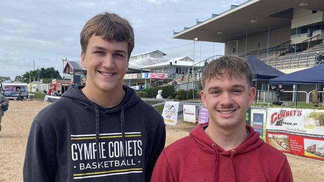 L-R: Josh Elson and Daniel Dighton at the Gympie Show 2025.