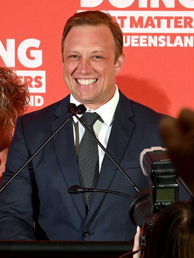 Former Queensland premier Steven Miles did better than expected at Saturday’s state election partly because of huge cost of living spending. Picture: NewsWire / John Gass