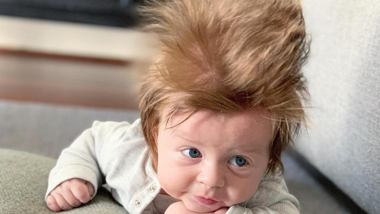 Instagram: Four-month-old baby has incredible hair | Photo | The Advertiser