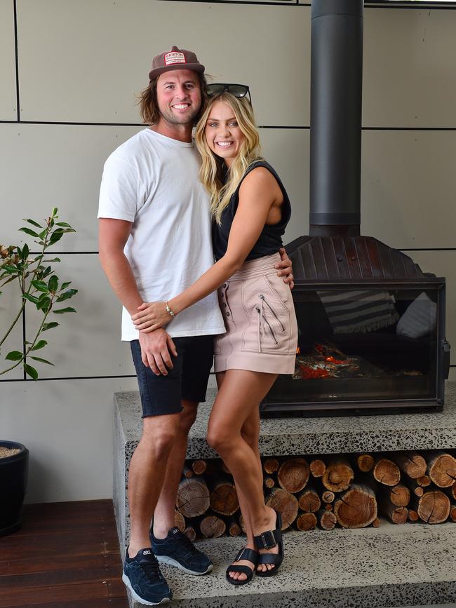 The Block winners Josh Barker and Elyse Knowles have welcomed their first child. Picture: Nicki Connolly