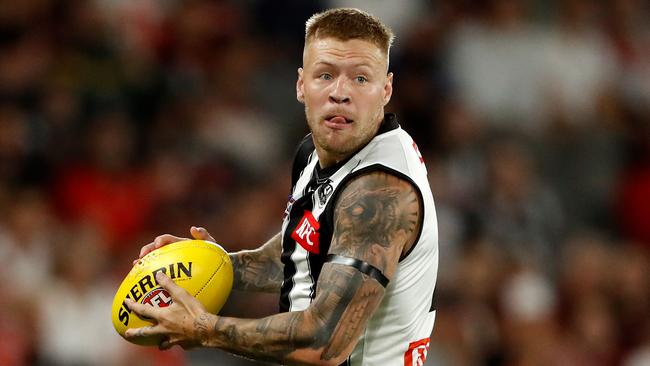 Jordan De Goey flew out of the blocks with a big game against the Saints in round 1. Picture: Dylan Burns/AFL Photos via Getty Images)