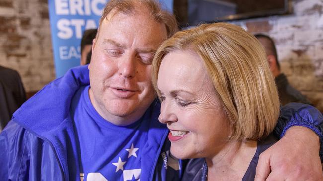 National Leader Judith Collins with campaign volunteers. Picture: Getty Images.