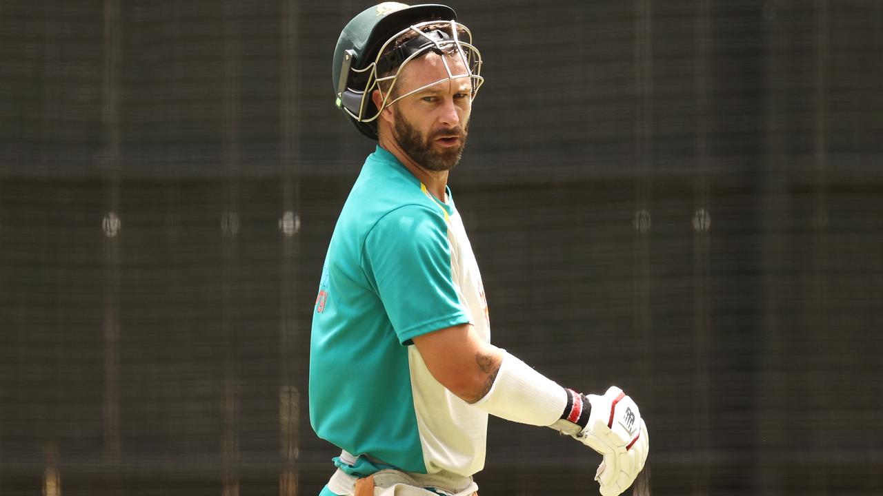 The in-form Matthew Wade looks set to get another life in the Aussie Test team, this time at the top of the order. Picture: Getty Images