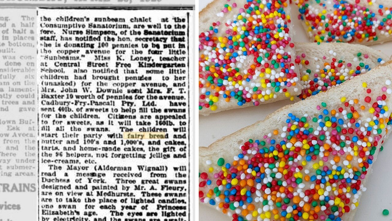 Split screen fairy bread