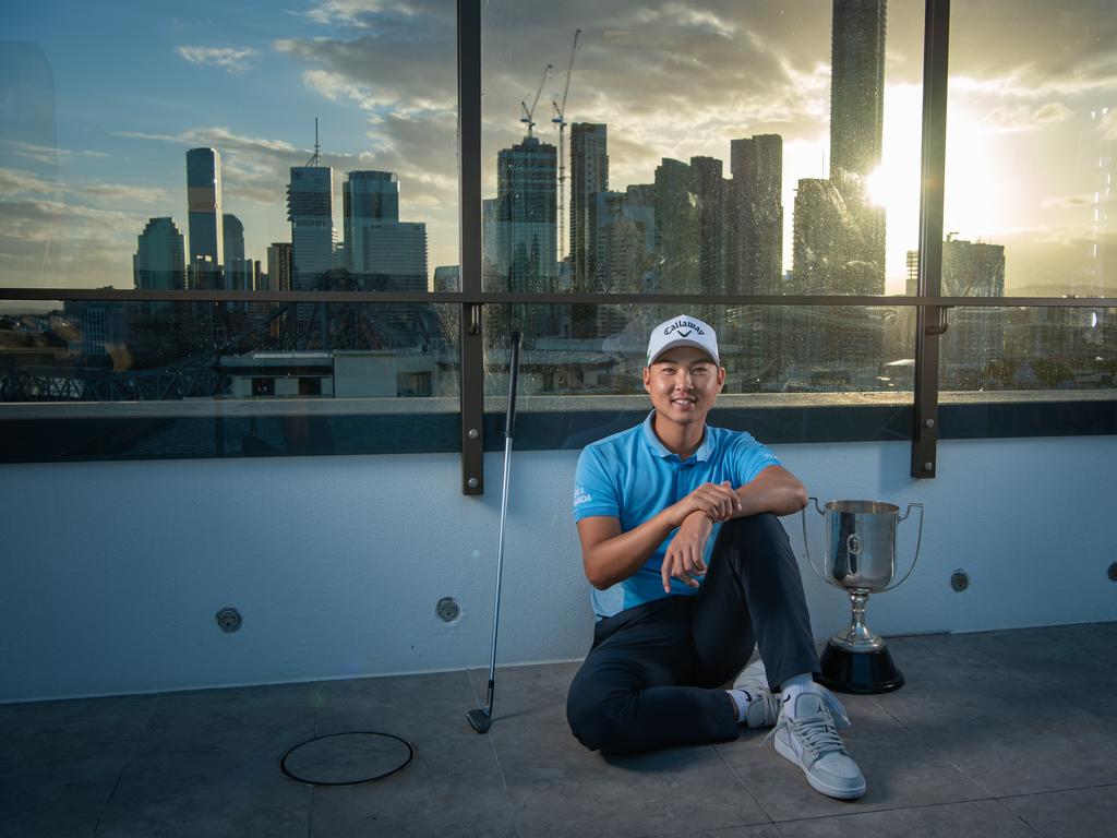 Min Woo Lee “pathway” has led him to the Masters. Picture: Brad Fleet