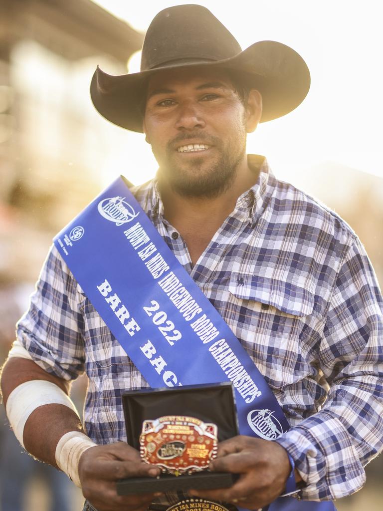 Jason Craigie at Mount Isa Mines Rodeo. Picture: Peter Wallis