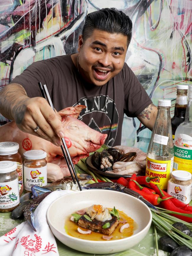 Ross Magnaye, head chef at Rice Paper Sister. Picture: Nicole Cleary