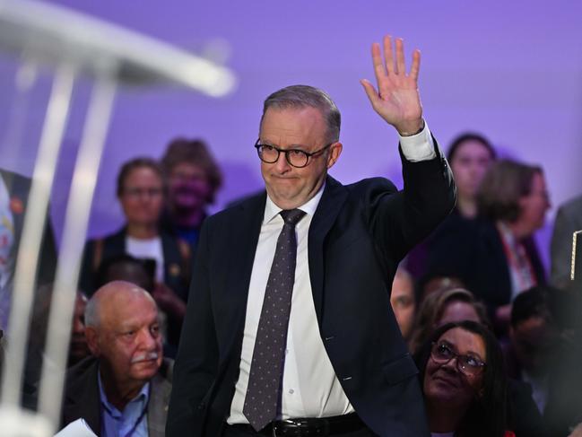 ADELAIDE, AUSTRALIA - NewsWire Photos AUGUST 30, 2023: The Prime Minister, Anthony Albanese, at the Yes23 Campaign Launch in the northern Adelaide suburb of Elizabeth. Picture: NCA NewsWire / Brenton Edwards