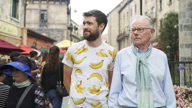 Scenes from the travel series "Jack Whitehall: Travels with My Father" featuring comedian Jack Whitehall and father Michael. Images supplied by Netflix