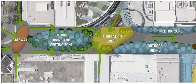 An image from the Surfers Paradise Place Making Plan (Part B), showing how the suburb will be revamped. Picture: Gold Coast City Council