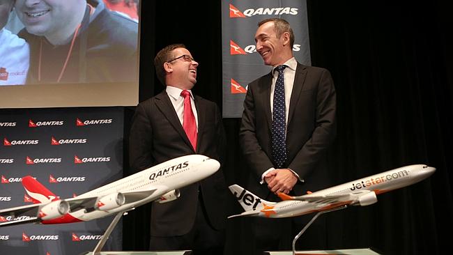  Qantas CEO Alan Joyce and CFO Gareth Evans.