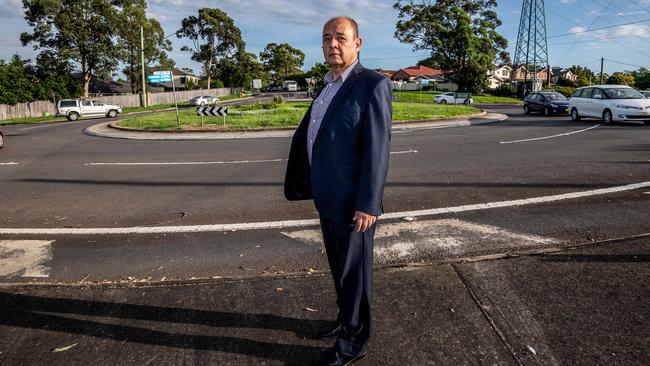 Cr Vince Del Gallego poses for a photo in Cherrybrook. Picture: Monique Harmer