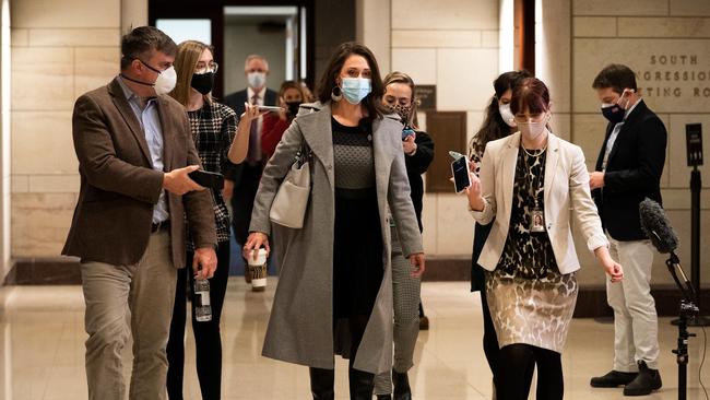 Jaime Herrera Beutler arrives at the Capitol for today's hearings. Picture: Getty images.