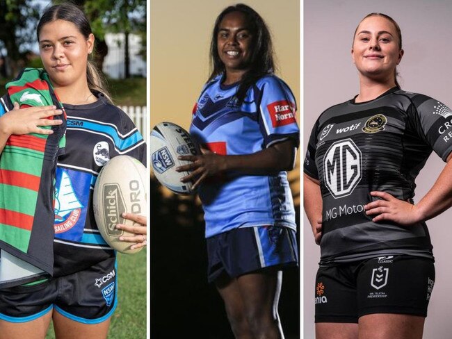 The stars of the NSWRL Open Women's Gold rugby league season. Pictures: Darren Leigh Roberts/Dylan Robinson/South Sydney Rabbitohs