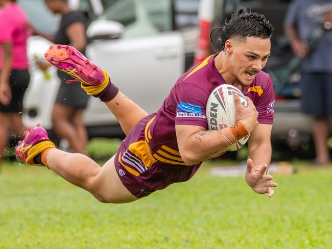 Southern Suburbs five-eighth James Frazer in action for the Cockatoos during the 2025 FNQRL season. Picture: Amanda Jade Photography