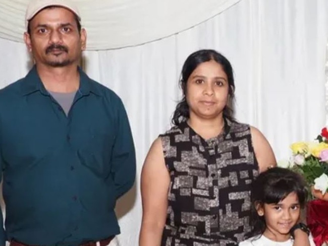 An Aussie father and daughter have died after a bus crash kills 6 in India. The wife and other daughter are in hospital and are desperate to come back to Australia for medical recovery. L-R Dass  his wife Sandra Edward, daughters Tash and Angie. Picture: GoFundMe