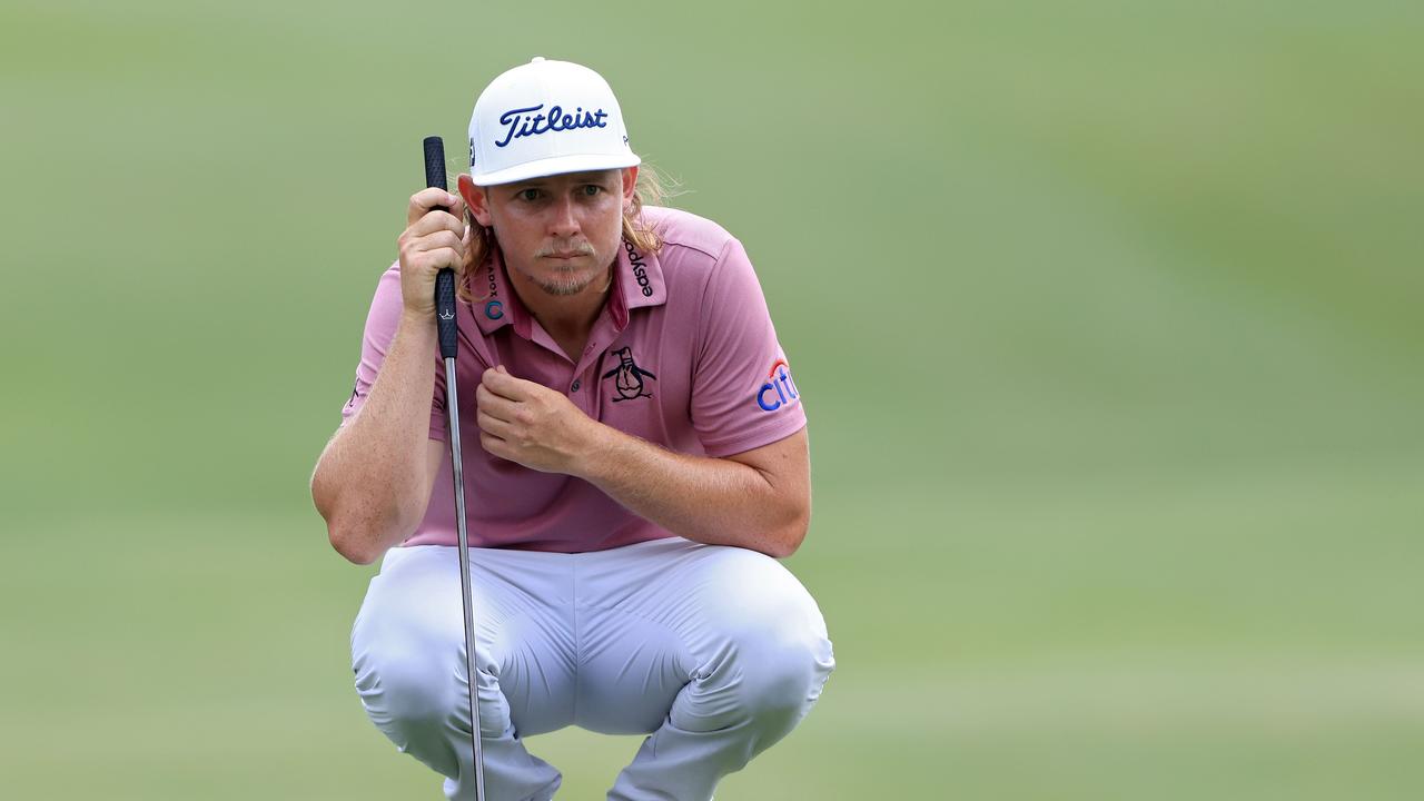 Cameron Smith was left to rue a final hole calamity. Picture: Sam Greenwood/Getty Images/AFP