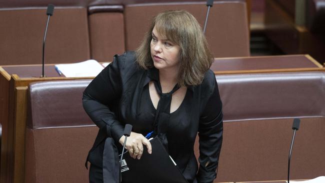 Senator Kimberley Kitching in the Senate chamber. Picture: NCA NewsWire/Gary Ramage