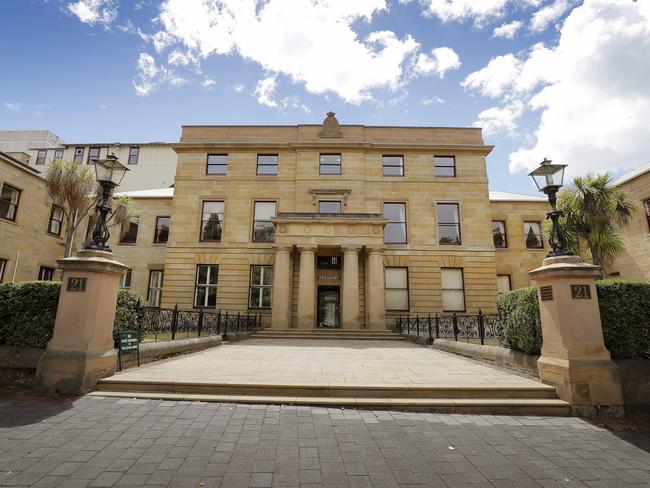 The Murray St entrance of the Hobart Treasury Buildings. Picture: RICHARD JUPE