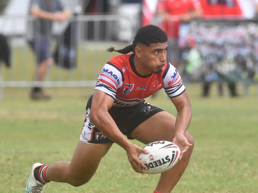 Kirwan State High School hosts St Patrick's College, Mackay, in round 1 of the 2025 Aaron Payne Cup. Picture: Evan Morgan