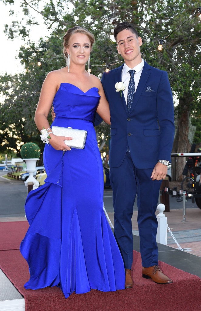 Hervey Bay High formal at the Waterfront - Candy Armitage and Oscar Dagostino. Picture: Alistair Brightman