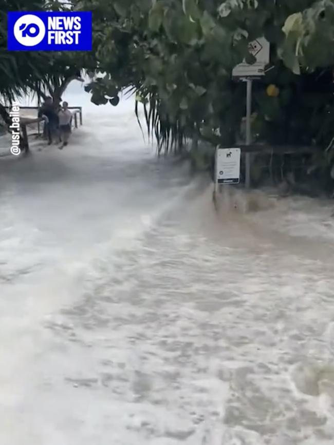 Vision shows massive surges of water. Picture: TikTok @urs.bailey