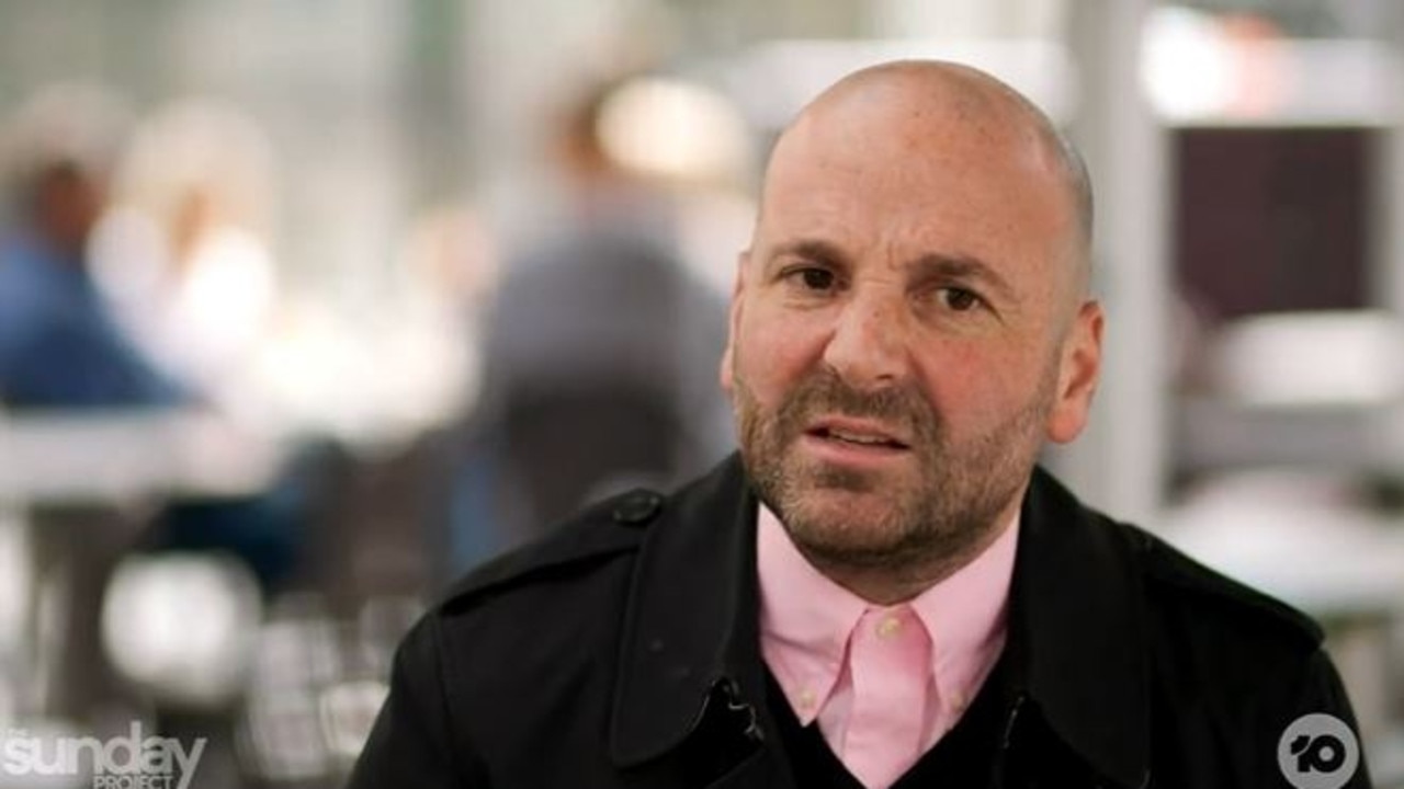 George Calombaris has revealed the pain he went through following the collapse of his business. Picture: The Project