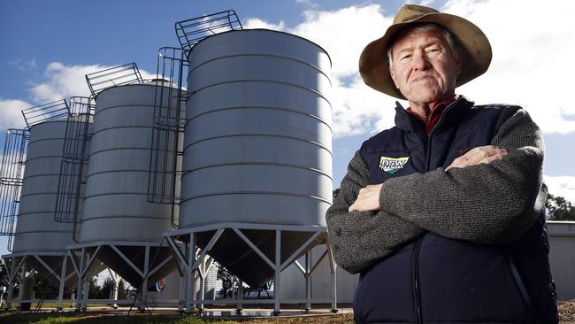 NSW Farmers president Xavier Martin on his Grain Farm in Mullaley. Picture: Tim Hunter