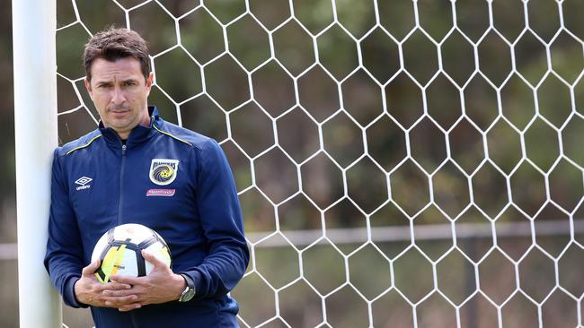 Central Coast Mariners coach Paul Okon (AAP Image/Sue Graham)