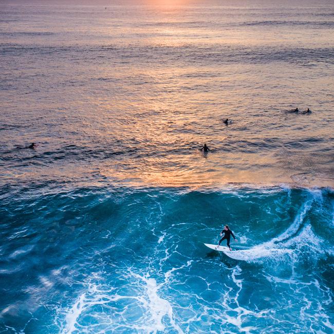 Surfers at North Point, Gracetown