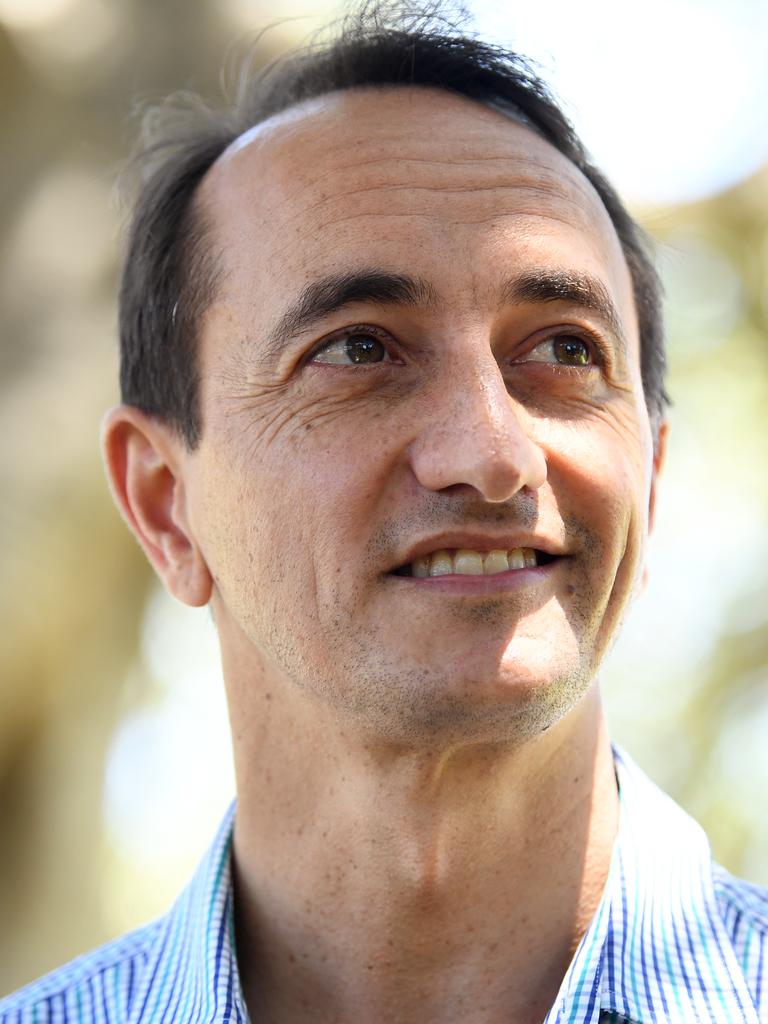 Liberal candidate for Wentworth Dave Sharma has denied any knowledge of the removal of Kerryn Phelps’ posters. Picture: AAP