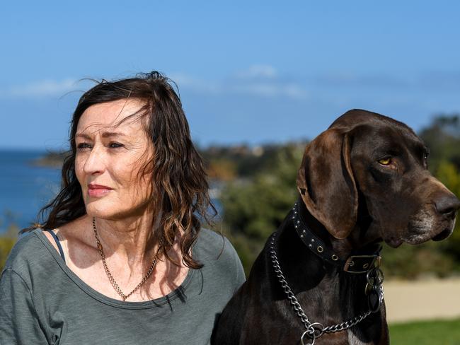 Lyn Palmer (with Ava) said fighting the fine was “soul destroying”. Picture: Penny Stephens