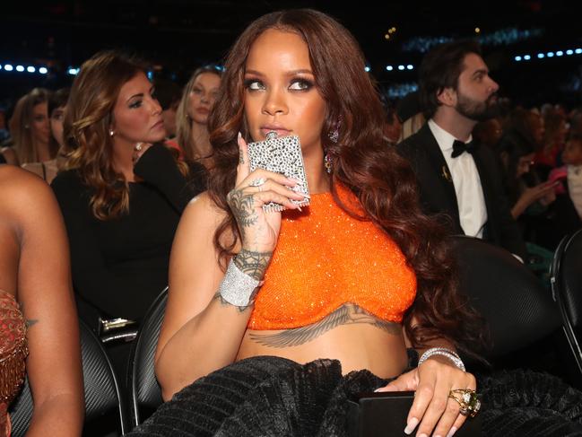 Rihanna during The 59th GRAMMY Awards at STAPLES Center on February 12, 2017 in Los Angeles, California. Picture: Getty