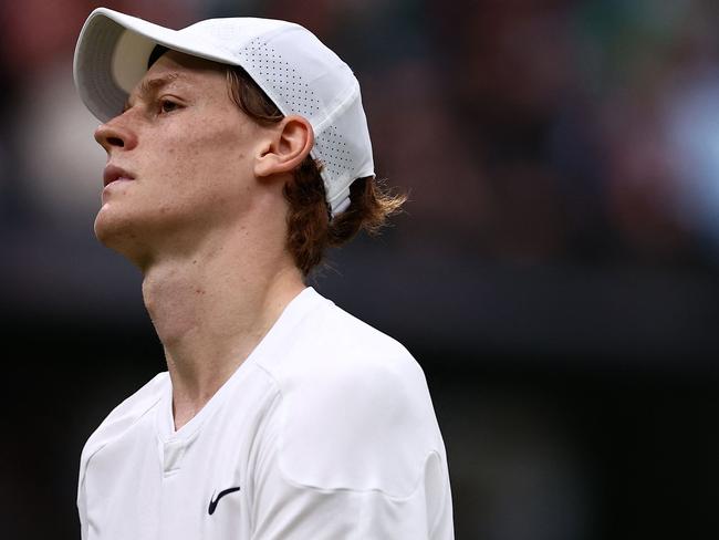 Jannik Sinner battled illness against Russia's Daniil Medvedev. Picture: Henry Nicholls/AFP