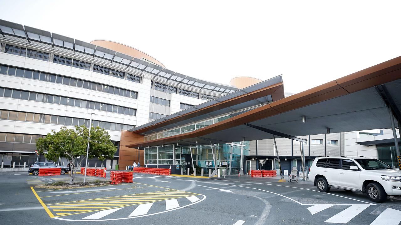 The Princess Alexandra Hospital during the three day lockdown on Tuesday. Picture: Josh Woning