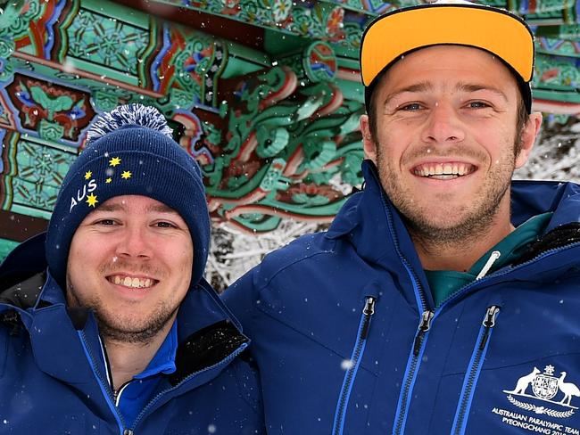 Para - Portraits / Skier Shaun Pianti w/guide Jeremy O'Sullivan PyeongChang 2018 Paralympic Games Australian Paralympic Committee PyeongChang South Korea Thursday March 8th 2018 © Sport the library / Jeff Crow