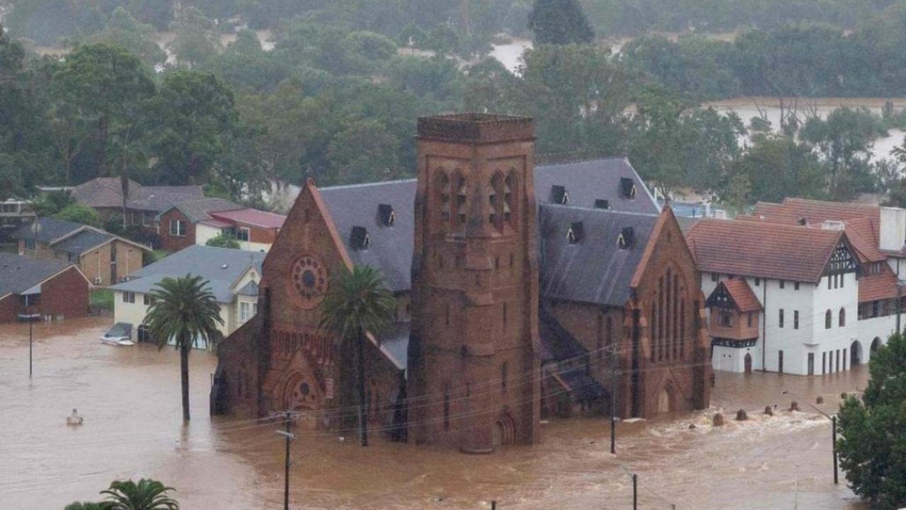 Lismore St Carthage Cathedral during 2022 floods