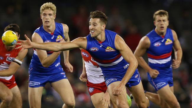 Marcus Bontempelli in action against Sydney. Picture: Michael Klein