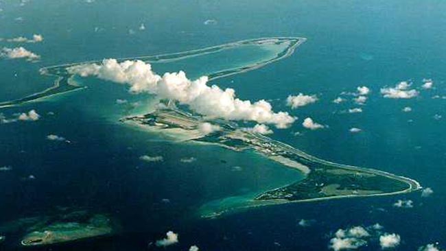 Diego Garcia, the largest island in the Chagos archipelago and site of a major US military base.